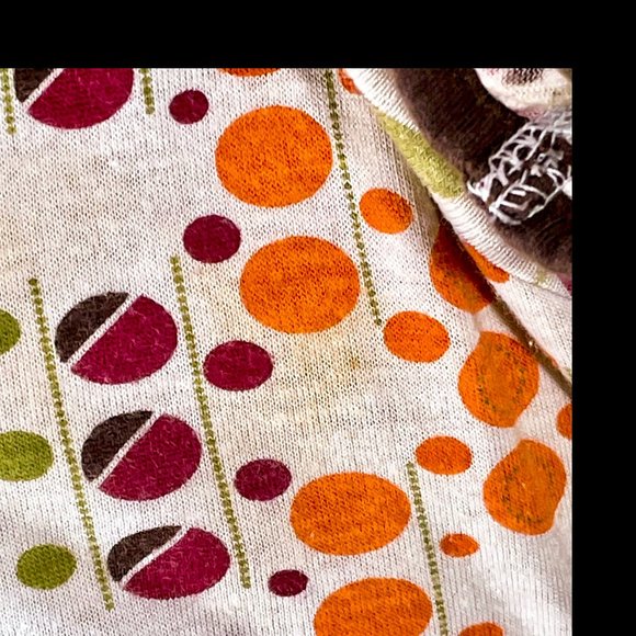 ▪️FANG▪️ Vtg-Style Op Art Keyhole Back Tunic Top - Picture 8 of 8